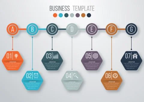 Timeline infographics template 스톡 일러스트