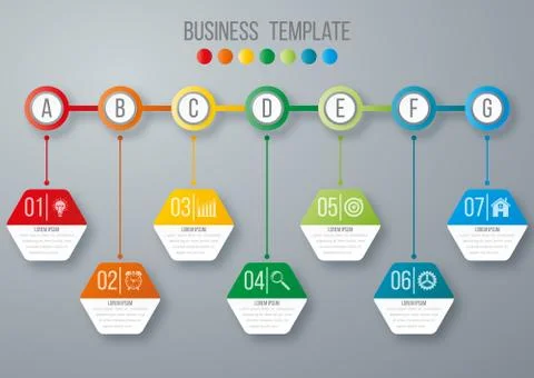 Timeline infographics template Stock Illustration