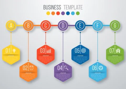 Timeline infographics template 스톡 일러스트