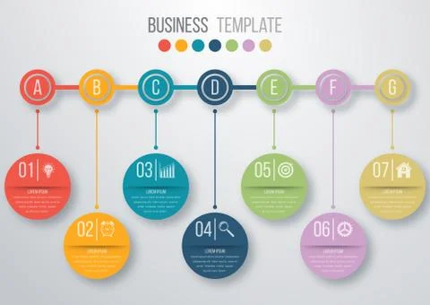 Timeline infographics template 스톡 일러스트