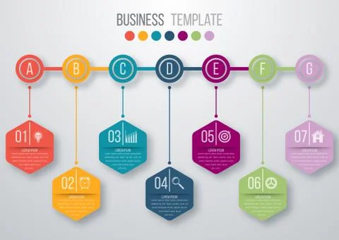 Timeline infographics template Stock Illustration