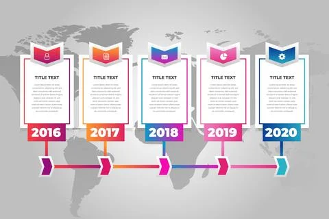 Timeline infographics template Stock Illustration