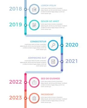 Timeline Infographics Template イラスト素材