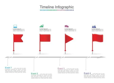 Timeline infographics. Vector illustration Stock Illustration