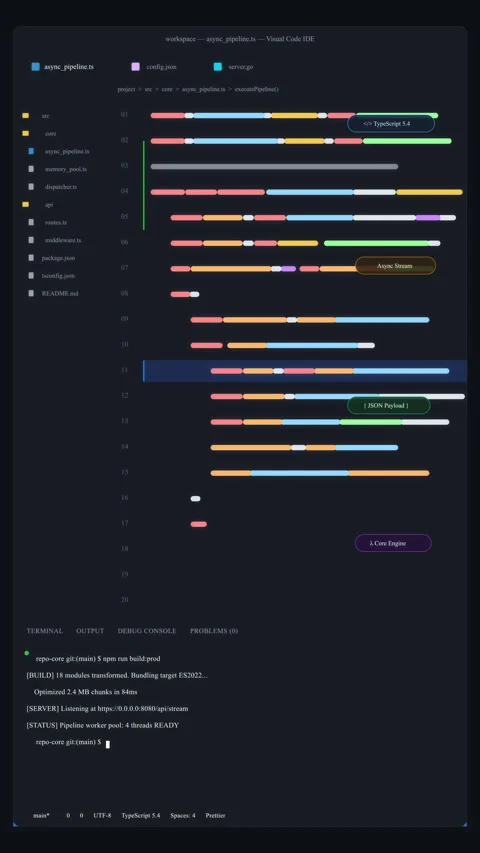 Timeline interface software screen dark mode animation footage Stock Footage 346553825