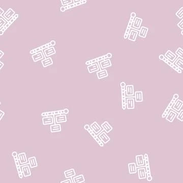 Timeline management line vector seamless pattern Stock Illustration