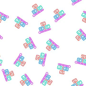 Timeline management vector seamless pattern イラスト素材