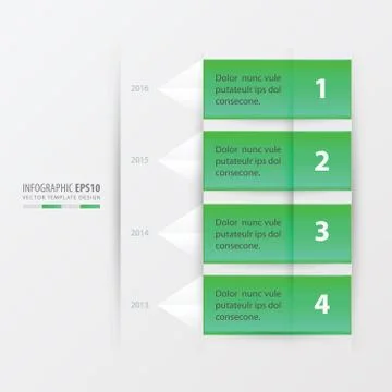 Timeline report template Stock Illustration