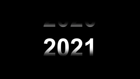 Timeline Scroll from 2015 to 2025 on Black Background . Stock Footage 320031260