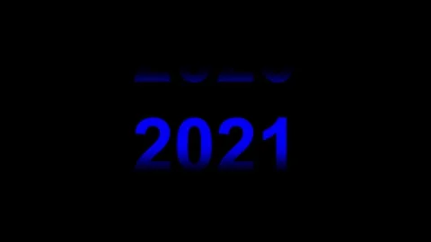 Timeline Scroll from 2015 to 2025 on Black Background . Stock Footage 320031263