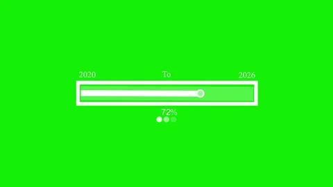 Timeline slider showing progress 20202026 animation Stock Footage 329116017