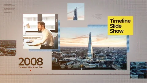 Timeline Slideshow Stock After Effects