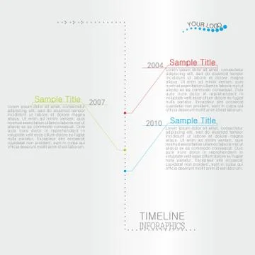 Timeline template Ilustración de archivo