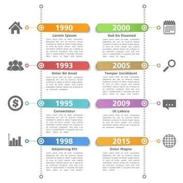 Timeline Template Stock Illustration