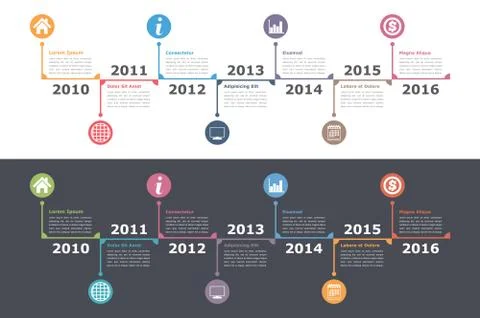 Timeline Template Stock Illustration