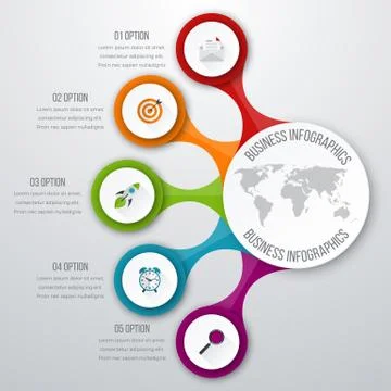 Timeline Vector 3d Infographic Stock Illustration