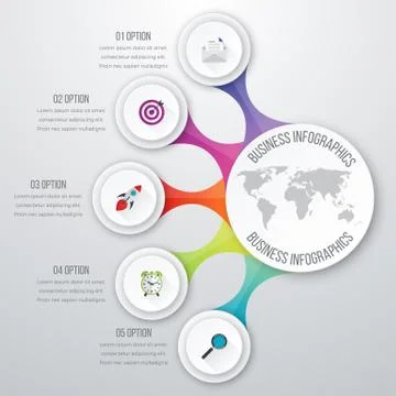 Timeline Vector 3d Infographic 스톡 일러스트