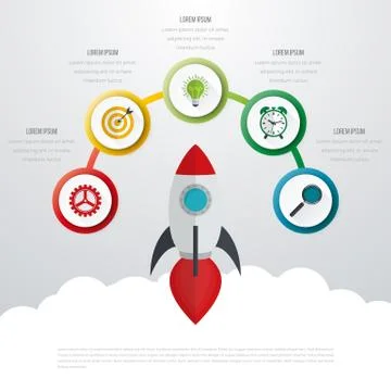 Timeline Vector 3d Infographic Stock-Illustration