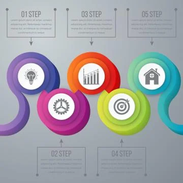 Timeline Vector 3d Infographic Stock Illustration