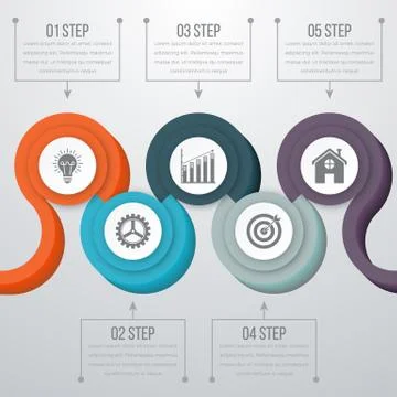 Timeline Vector 3d Infographic Stock Illustration