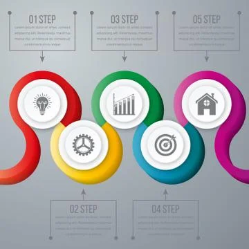 Timeline Vector 3d Infographic Stock Illustration