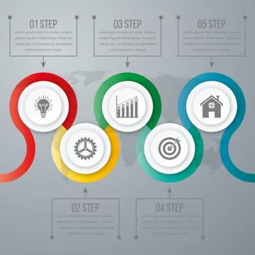 Timeline Vector 3d Infographic Stock Illustration