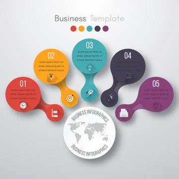 Timeline Vector 3d Infographic Illustrazione stock