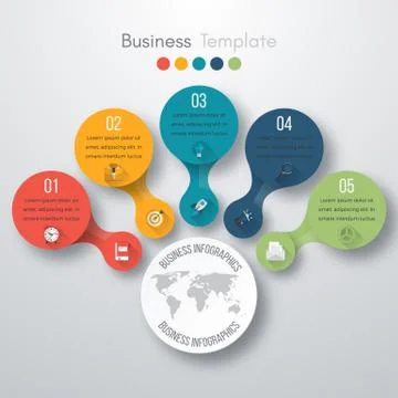 Timeline Vector 3d Infographic 스톡 일러스트