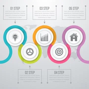 Timeline Vector 3d Infographic Stock Illustration