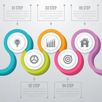 Timeline Vector 3d Infographic Stock Illustration