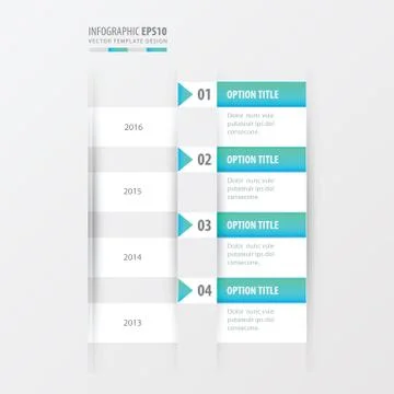 Timeline vector   blue gradient color Stock Illustration