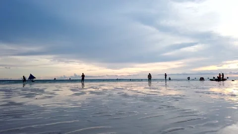 Timelpase Willy's Rock Boracay Philippines Stock Footage 156328862
