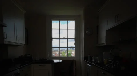 Timelpase Zoom into Window Stock Footage 23913609