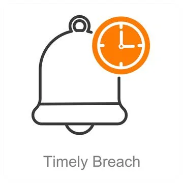Timely Breach Stock Illustration