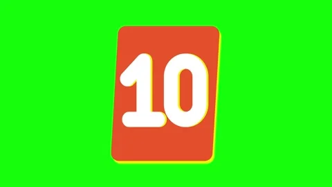 Timer 1-10 new Stock Footage 233945556