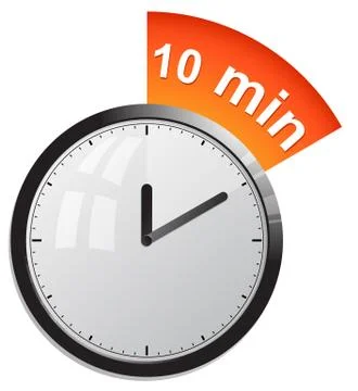 Timer 10 minutes vector illustration Stock Illustration