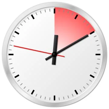 Timer with 10 (ten) minutes Stock Illustration
