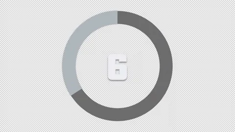 Timer 15s CountDown Grey HD Vidéo 161990562