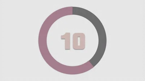 Timer 15s CountDown LightPink LightOrange HD Stock Footage 161981979