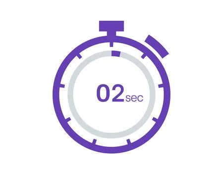 Timer 2 sec icon, 2 seconds digital timer. Clock and watch, timer, countdown Stock Illustration