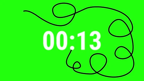 Timer 20 to 0 with Fuse on Chromakey Countdown 20 Seconds Stock Footage 342386410