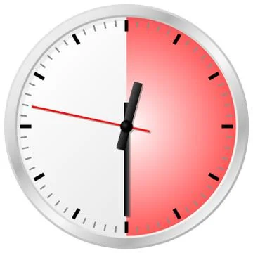 Timer with 30 (thirty) minutes Stock Illustration