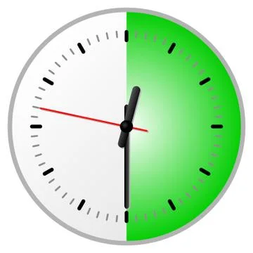 Timer with 30 (thirty) minutes Illustrazione stock