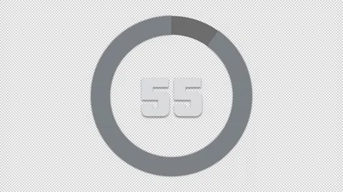 Timer 30s CountDown Grey HD Stock Footage 161993560