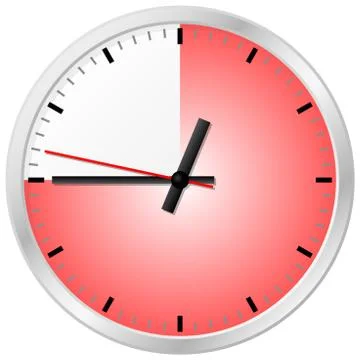 Timer with 45 (forty-five) minutes Stock Illustration