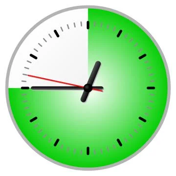 Timer with 45 (forty-five) minutes Stock Illustration