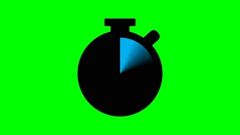 Timer 60 seconds with needle and sweeper indicator like a radar Stock Footage 230948352