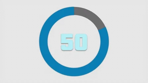 Timer 60s CountDown LightBlue HD Vidéo 161993710