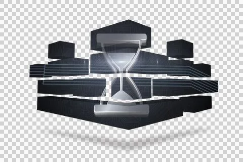 Timer on abstract screen Stockillustratie