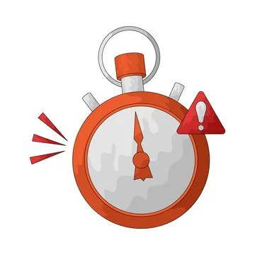 Timer alert illustration Illustrazione stock